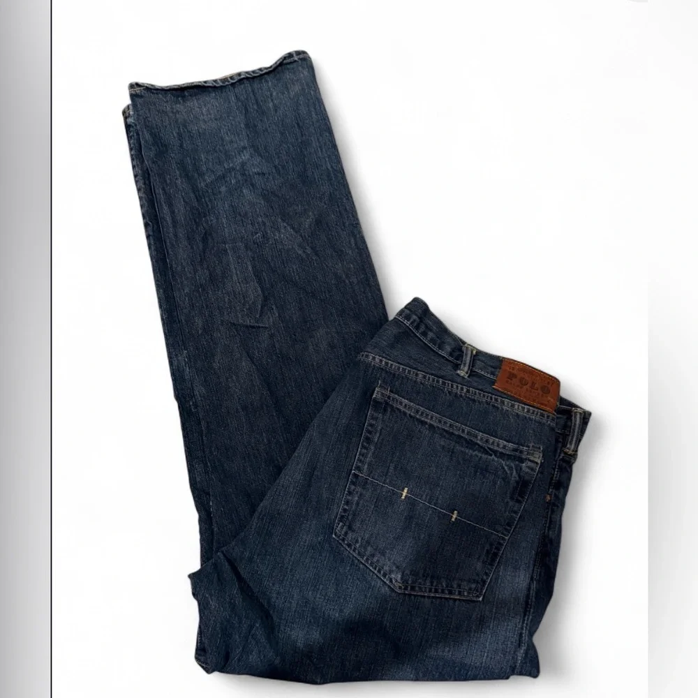 Polo Ralph Lauren 44T/36 Men’s Y2K Dark Wash Straight Leg Jeans RL Logo